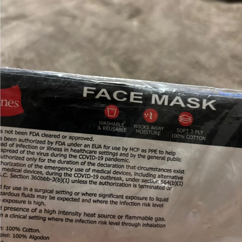 Texas Flag 3-Face Masks Sealed . New
